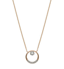 Collier Rundanker Rotgold 750 mit 8 Brill. H SI Mittelteil Rund