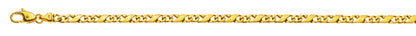 Carrera Collier poliert Gelbgold 750