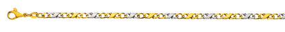 Carrera Collier poliert Bicolor (Gelb-/Weissgold) 750