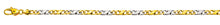 Carrera Collier poliert Bicolor (Gelb-/Weissgold) 750