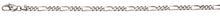 Figaro Bracelet Weissgold 375
