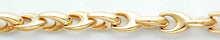 Collier Gelbgold 750, V-Form, halbmassiv