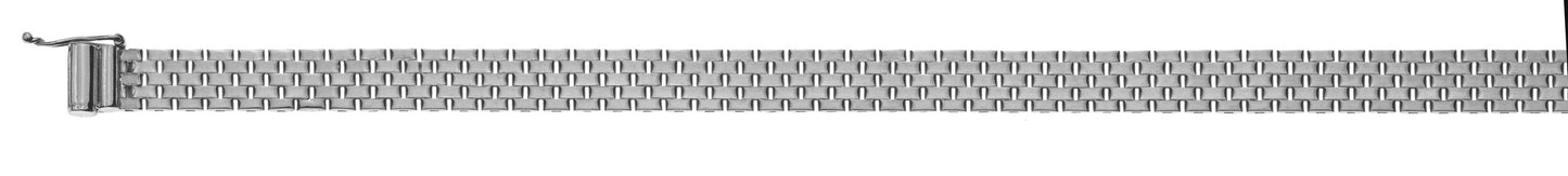 Collier Weissgold 750 Backsteinmuster 5-reihig