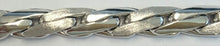 Collier Weissgold 750, Handarbeit Panzer oval poliert/satiniert