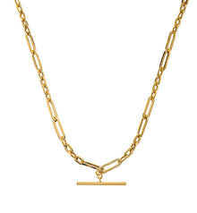 Collier Gelbgold 375, Figaro-Anker 5+1