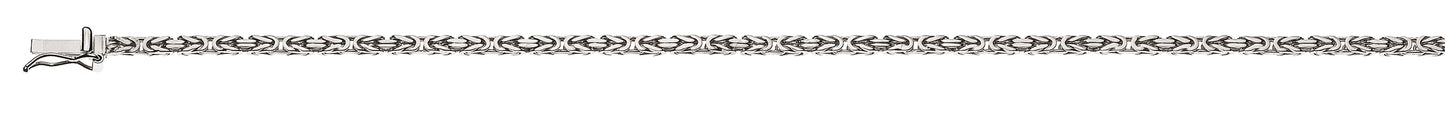 Bracelet Königskette klassisch Weissgold 750
