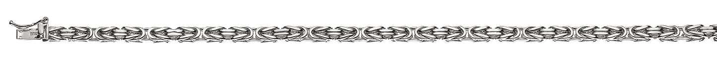 Bracelet Königskette klassisch Weissgold 750