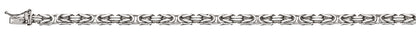 Bracelet Königskette klassisch Weissgold 750