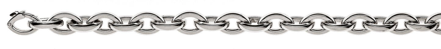 Collier Navette Weissgold 750 Handarbeit poliert, Carré-Draht, 1 Brillant H SI ct.