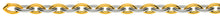 Collier Navette Bicolor (Gelb-/Weissgold) 750 Handarbeit Runddraht , GG gesandelt, WG poliert 8.8mm