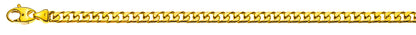 Panzer Bracelet geschliffen Gelbgold 750