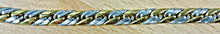 Collier Bicolor (Gelb-/Weissgold) 750, Handarbeit eingestecktes Panzer GG poliert WG satiniert