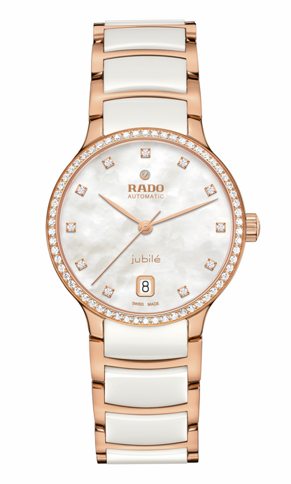 M Uhr Centrix rosa A,SJ weiss-R30230902