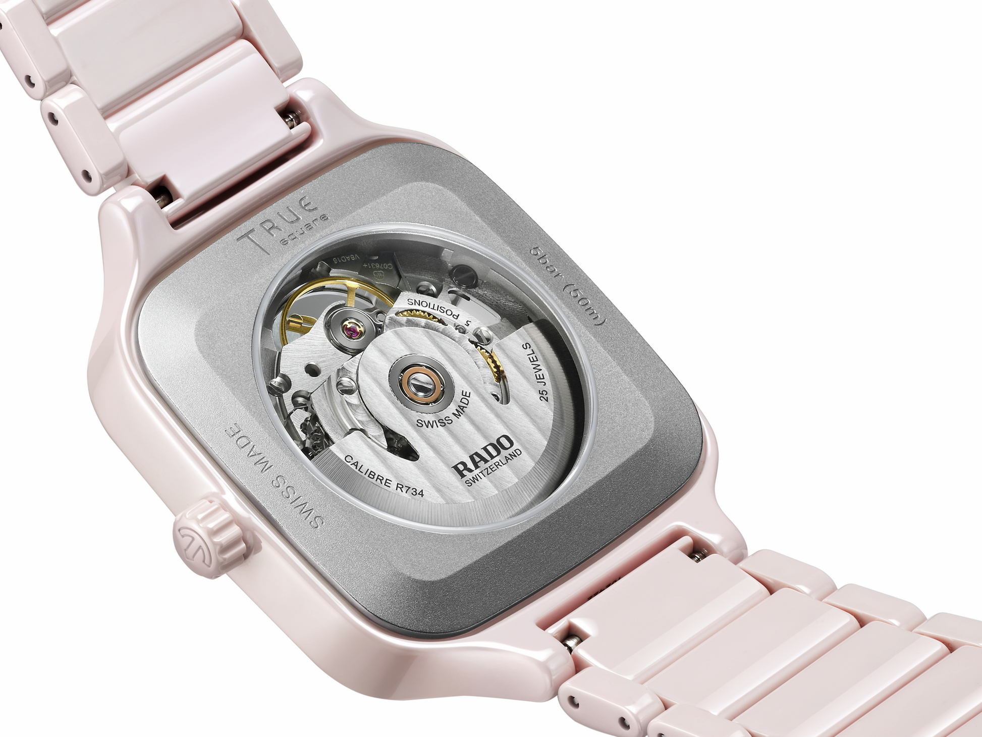 L Uhr Rado True Squa.OpH,rosa-R27123012