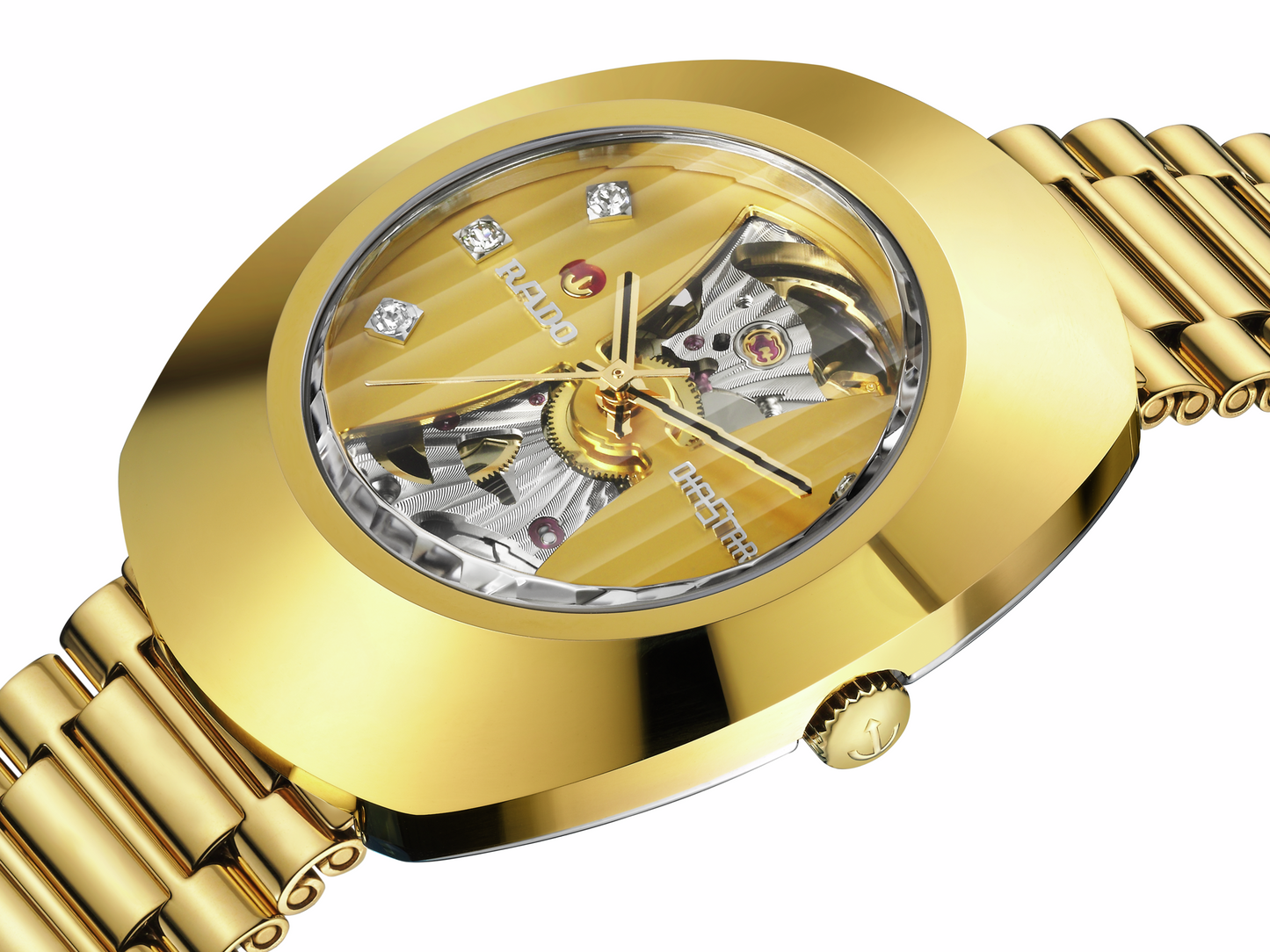 L Uhr Original OpenHeart gelb-R12064263