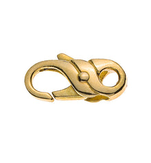 Karabiner Gelbgold 750, 14x6mm, ca. 1.4gr, verstiftet, fantasie
