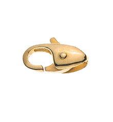 Karabiner Gelbgold 750, 12x5mm, ca. 1.0gr, verstiftet, fantasie