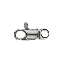 Karabiner Weissgold 750, 12 x 4mm, 0.8gr drehbar rund