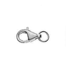 Karabiner Weissgold 375, 8x4mm, ca.0.3gr