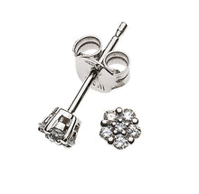 Diamantohrringe Weissgold 750 12 Brill. H SI ct.