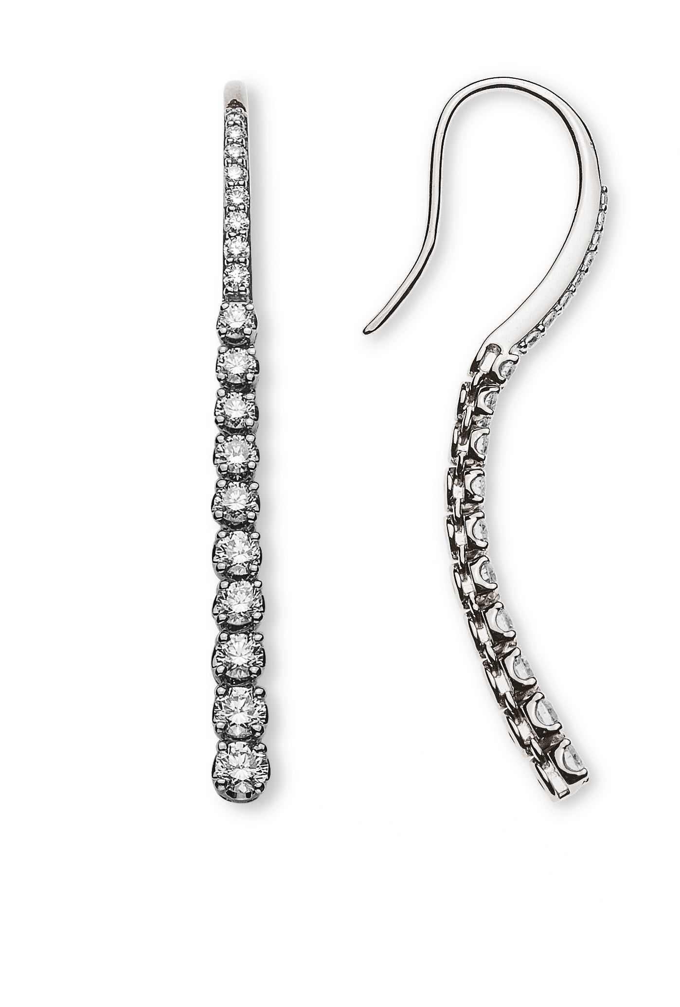 Diamantohrhänger Weissgold 750 36 Brill. H SI ct.