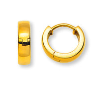 Kreolen Gelbgold 750 U-Profil mit Scharnier