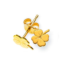 Ohrstecker Glücksklee Gelbgold 375 6mm