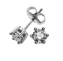 Solitär Ohrstecker 6-Griff-Fassung Weissgold 750 2 H SI Brillanten à je 0.38ct.