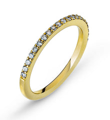 Mémoire Ring Gelbgold Korn Fassung 750 21 Brillanten H SI ct.