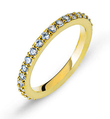 Eternity Ring Gelbgold Korn Fassung 750 33 Brillanten H SI ct.