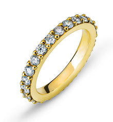 Eternity Ring Gelbgold Korn Fassung 750 25 Brillanten H SI ct.