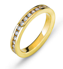 Eternity Ring Gelbgold Kanal Fassung 750 31 Brillanten H SI ct.