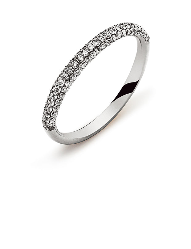 Ring Weissgold 750 mit 79 Brillanten H SI ct.