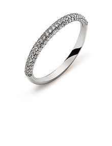 Ring Weissgold 750 mit 79 Brillanten H SI ct.