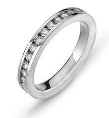 Eternity Ring Weissgold Kanal Fassung 750 31 Brillanten H SI ct.