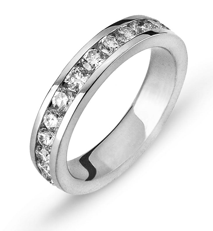 Eternity Ring Weissgold Kanal Fassung 750 25 Brillanten H SI ct.