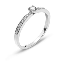 Ring Weissgold 750 mit 18 Brillanten H SI Tot. & 1 Brillant H SI 4ct.