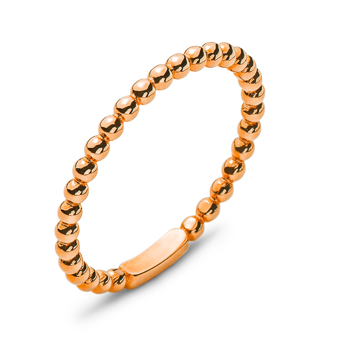 Ring Rotgold 750 Beisteckring Kugeli
