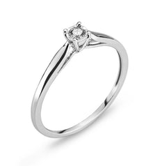 Solitär Ring Weissgold 750 H SI ct.