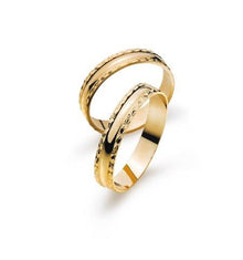 Trauring Gelbgold 750 Breite diamantiert