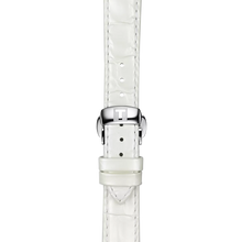 Original Tissot Lederarmband weiß Bandanstoß 16 mm
