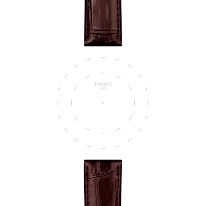 Original Tissot Lederarmband braun Bandanstoß 20 mm