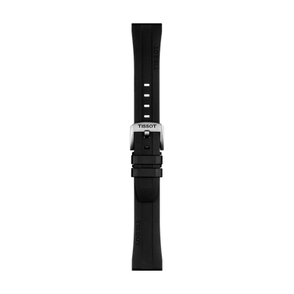 Original Tissot Kautschukarmband schwarz Bandanstoß 20 mm