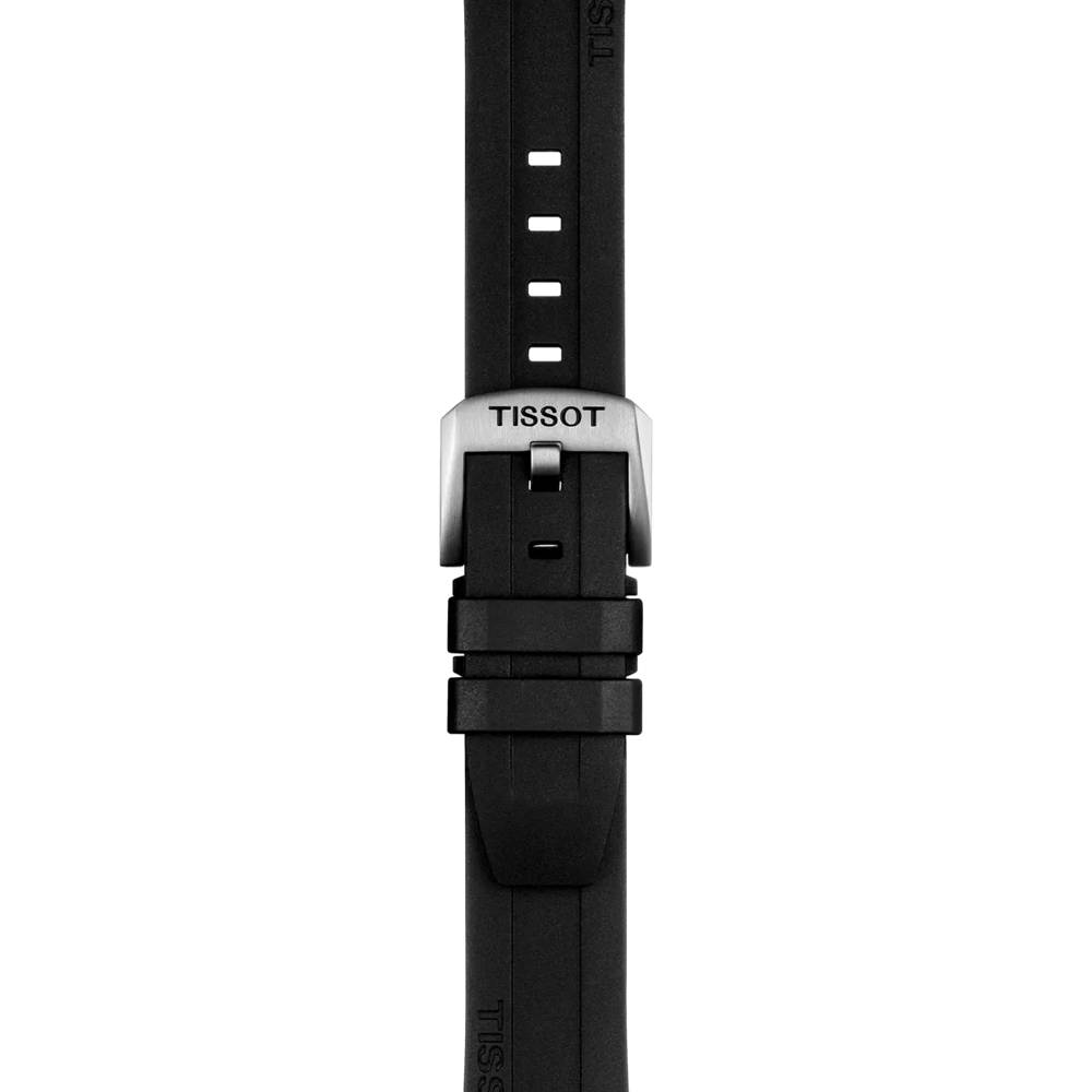 Original Tissot Kautschukarmband schwarz Bandanstoß 20 mm