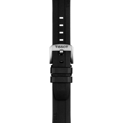 Original Tissot Kautschukarmband schwarz Bandanstoß 20 mm