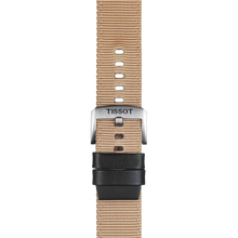 Original Tissot Textilarmband mit Lederelementen beige Bandanstoß 22 mm