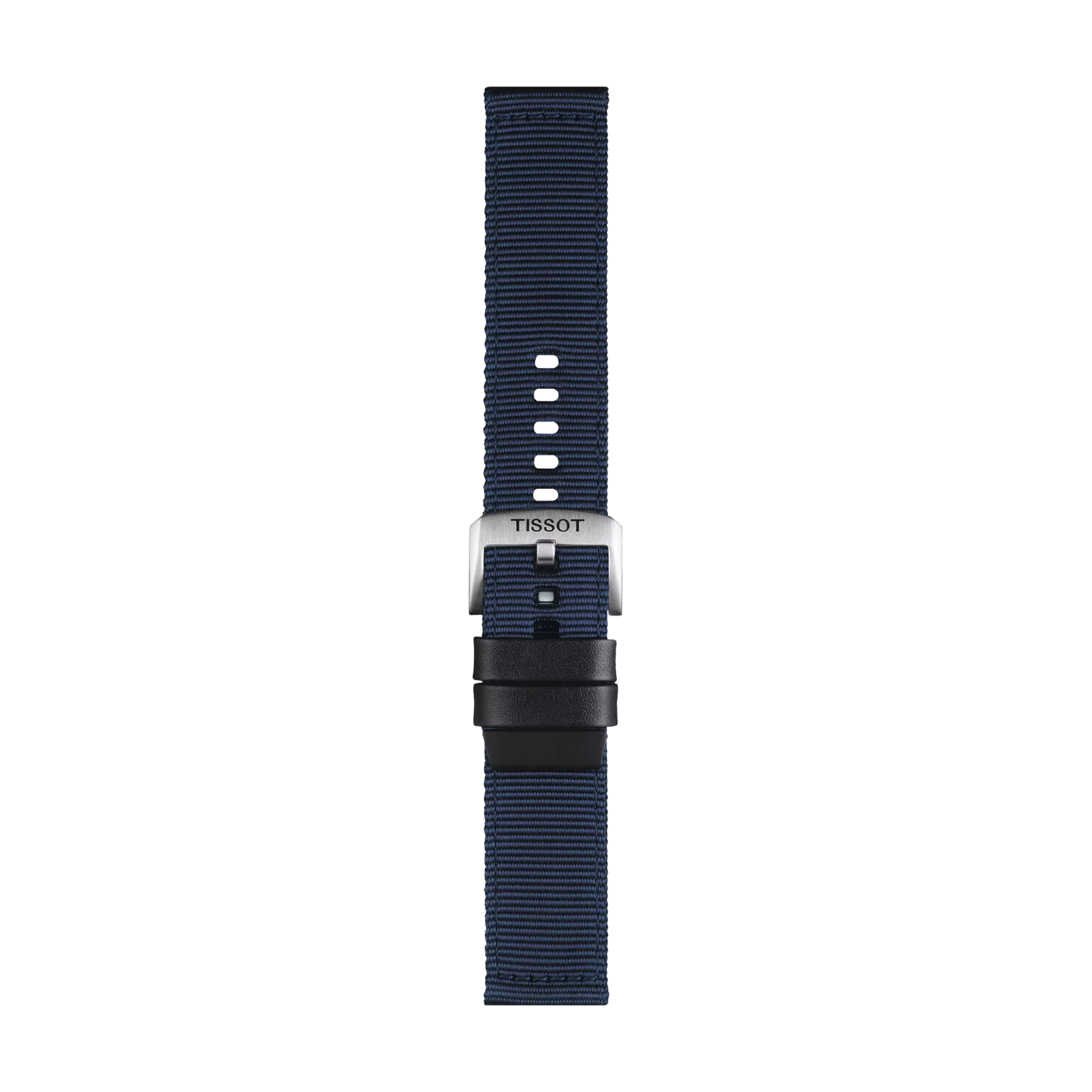 Original Tissot Textilarmband mit Lederelementen blau Bandanstoß 22 mm