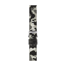 Original Tissot Textilarmband mit Lederelementen camouflage Bandanstoß 22 mm
