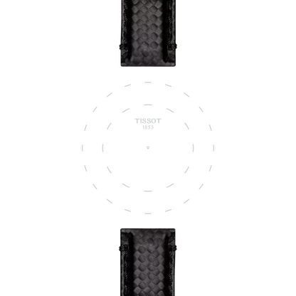 Original Tissot Textilarmband schwarz Bandanstoß 20 mm