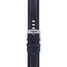 Original Tissot Lederarmband blau Bandanstoß 20 mm